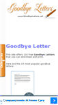 Mobile Screenshot of goodbyeletters.net